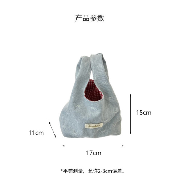 日系牛仔風手拎包