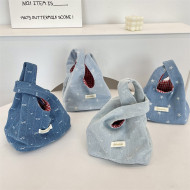 日系牛仔風手拎包