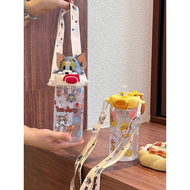 可愛貓與老鼠吸管水壺