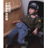 撞色拼接牛仔褲