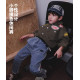 撞色拼接牛仔褲