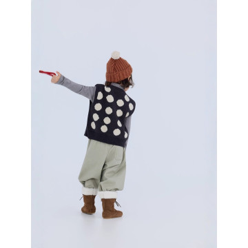 圓點童趣針織背心