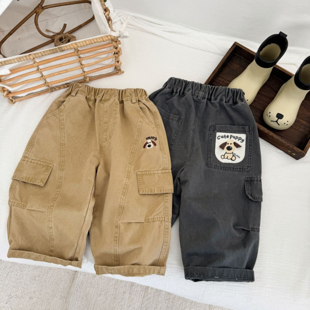 萌趣小狗工裝褲