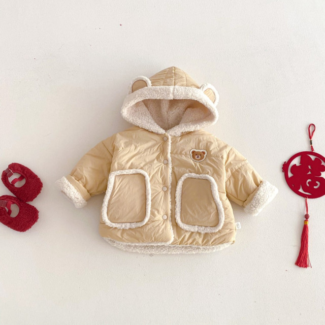 泰迪絨小熊外套