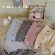 甜心馬卡龍針織外套