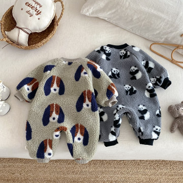 冬日毛絨萌寵連體服