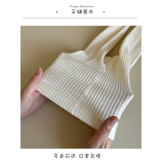 拼色兒童九分造型褲