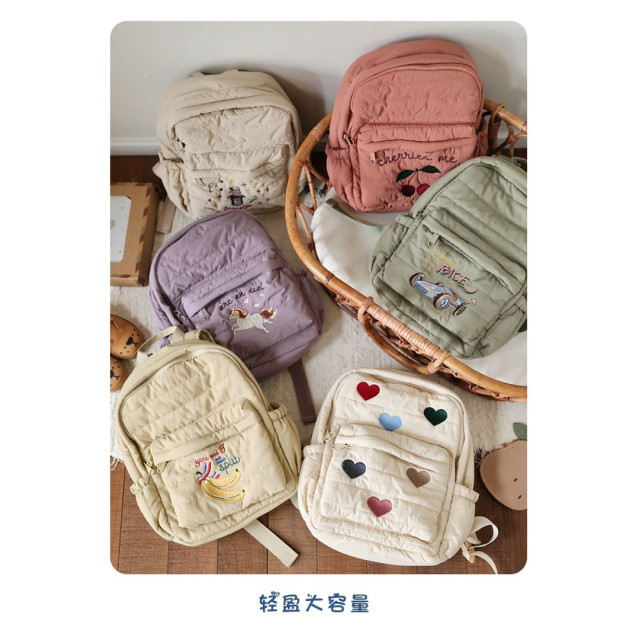 童趣 刺繡兒童背包