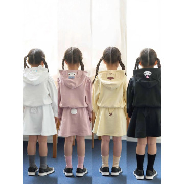 俏皮卡通連帽兩件組