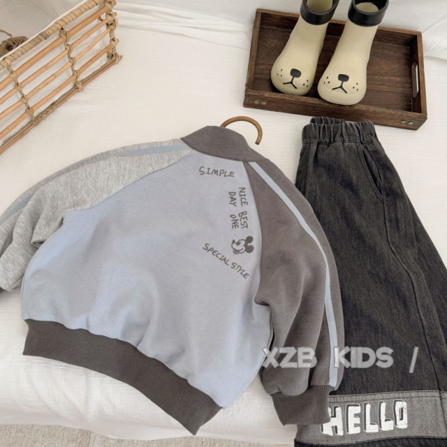 塗鴉米奇撞色外套