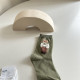 大人學院熊立體刺繡（五雙入）