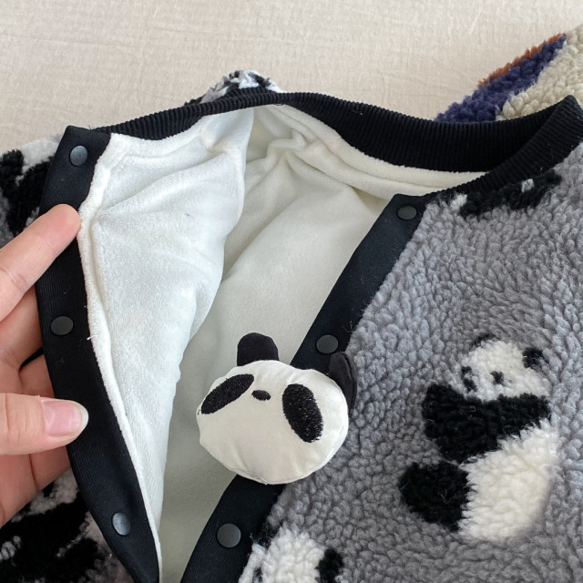 冬日毛絨萌寵連體服