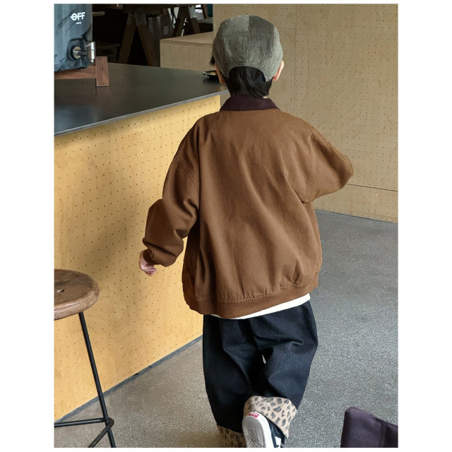 美式復古翻領外套