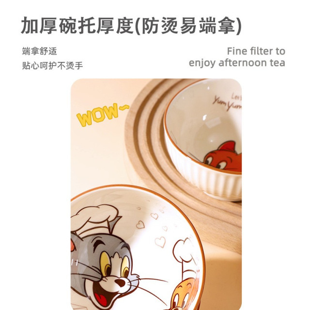 貓與老鼠陶瓷碗4入禮盒組