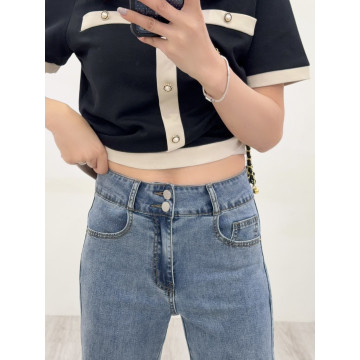 春款❥直筒微喇叭牛仔褲