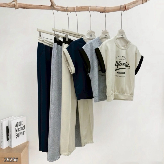 美式復古滾邊套裝