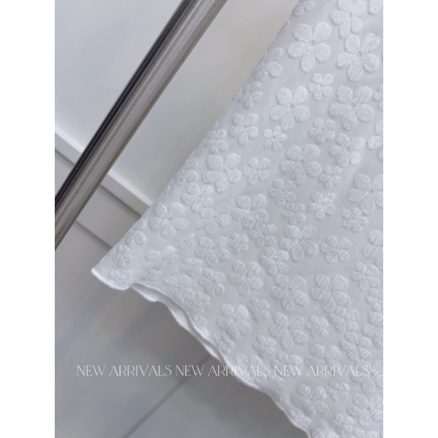 氣質優雅滿版蕾絲小花圓領上衣
