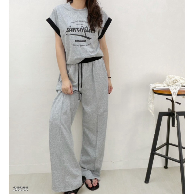 美式復古滾邊套裝