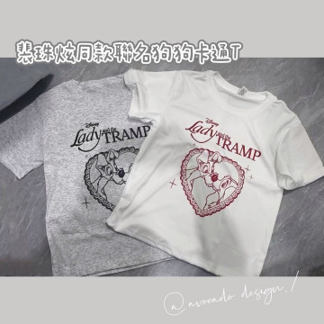 聯名狗狗卡通短版棉TEE