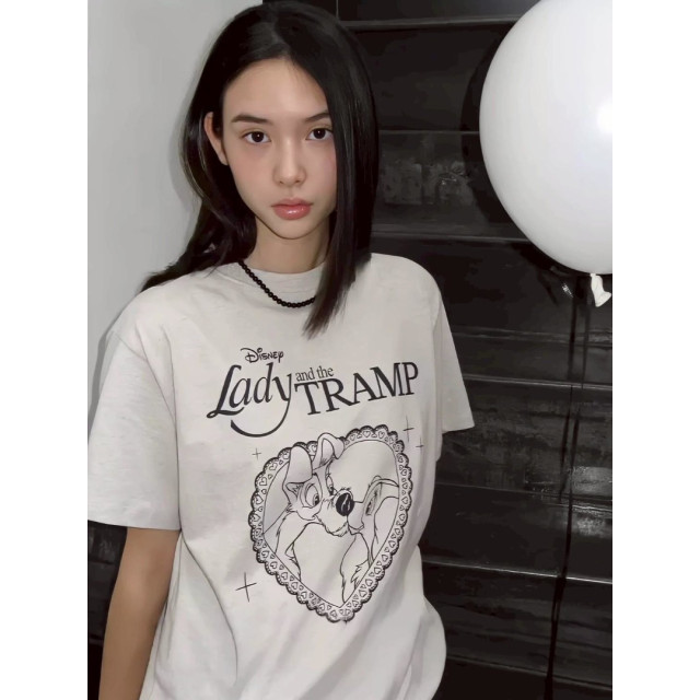 聯名狗狗卡通短版棉TEE