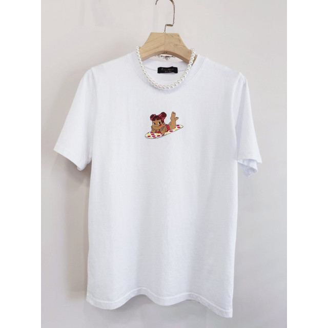 牛奶妹Peko醬美式復古柔感棉T