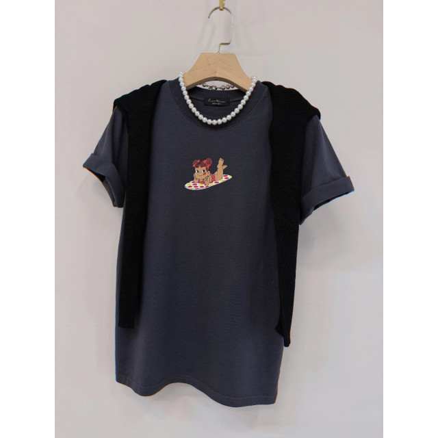 牛奶妹Peko醬美式復古柔感棉T