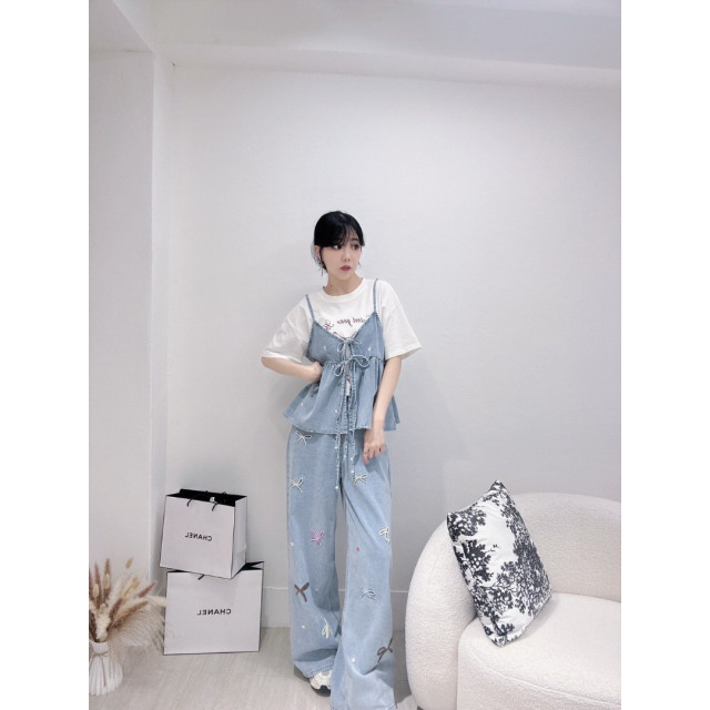 綁結牛仔背心