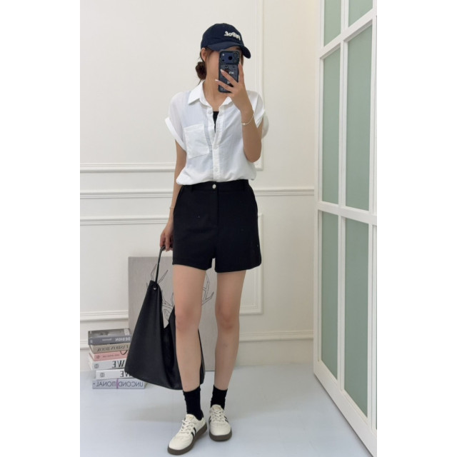 質感彈力西裝短褲