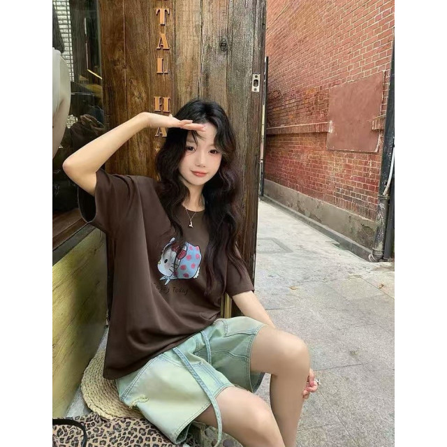 可可美拉德頭巾貓咪純棉T