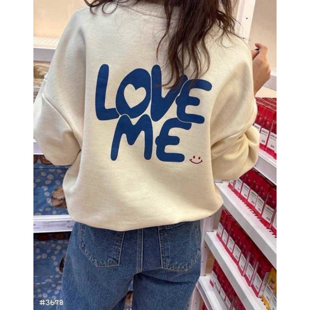 愛心刺繡Love me慵懶上衣