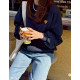 愛心刺繡Love me慵懶上衣