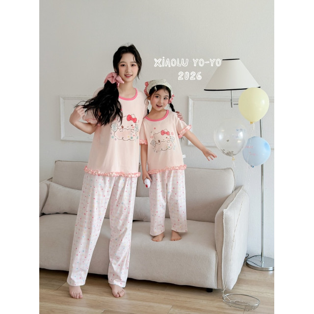 甜美親子居家服