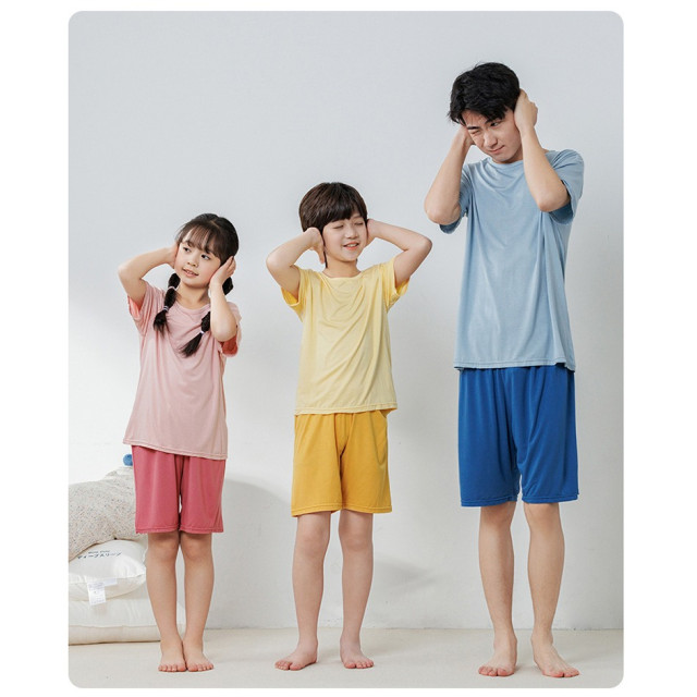 親子冰絲居家套裝