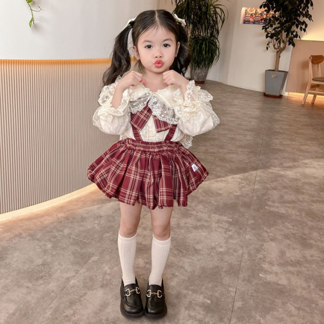 甜美學院風蕾絲四件套組