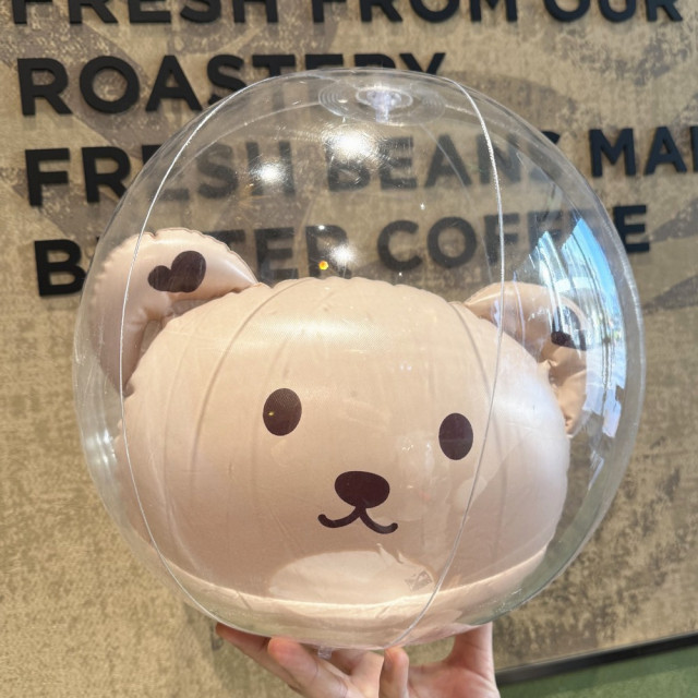 萌趣透明充氣沙灘球