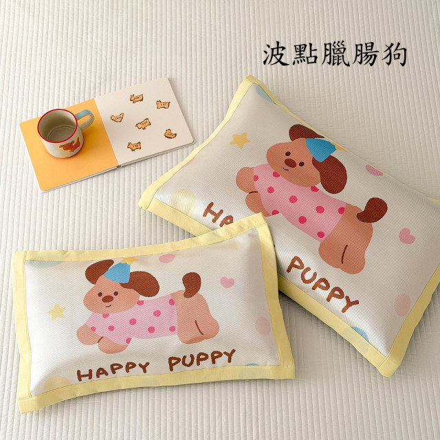 卡通涼感冰絲枕