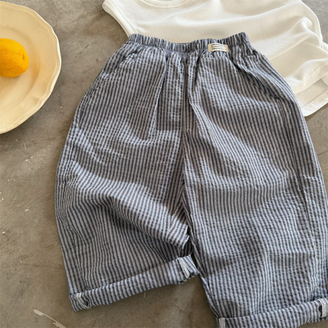 清新格紋防蚊褲