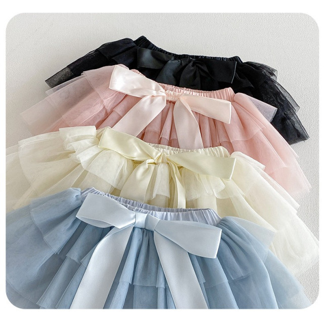 夢幻蝴蝶結蓬蓬紗裙