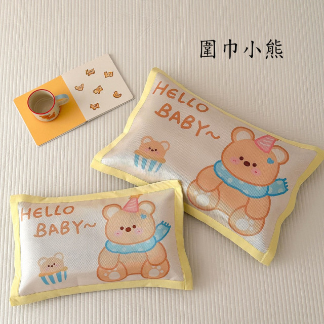 卡通涼感冰絲枕