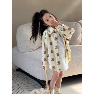 可愛熊熊襯衫外套