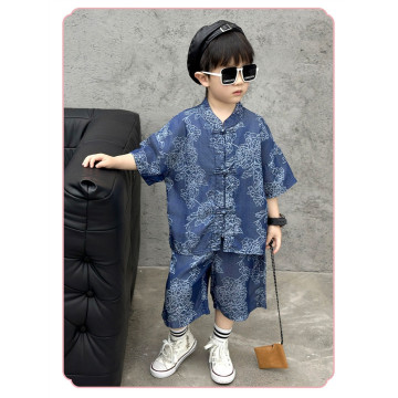 中式花紋唐裝套裝