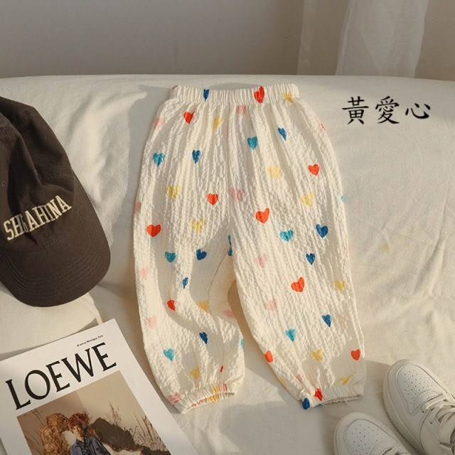 洋氣泡泡麻紗防蚊褲