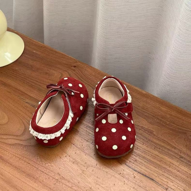 復古波點蝴蝶結童鞋