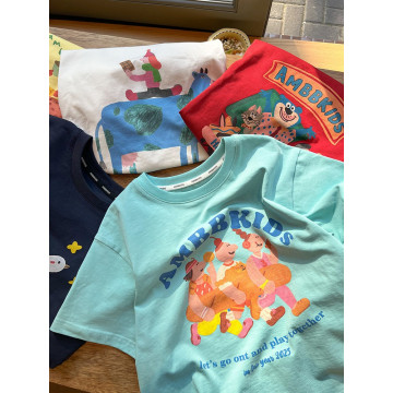 可愛印花圓領Ｔ