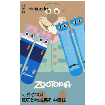 動物王國中筒襪（四雙入）