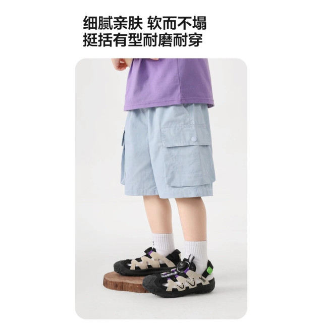 純色工裝短褲