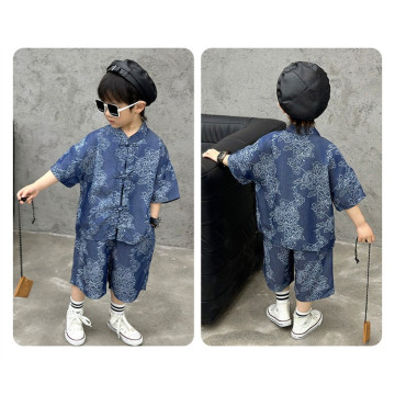 中式花紋唐裝套裝