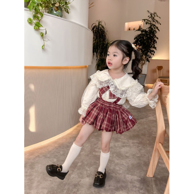 甜美學院風蕾絲四件套組