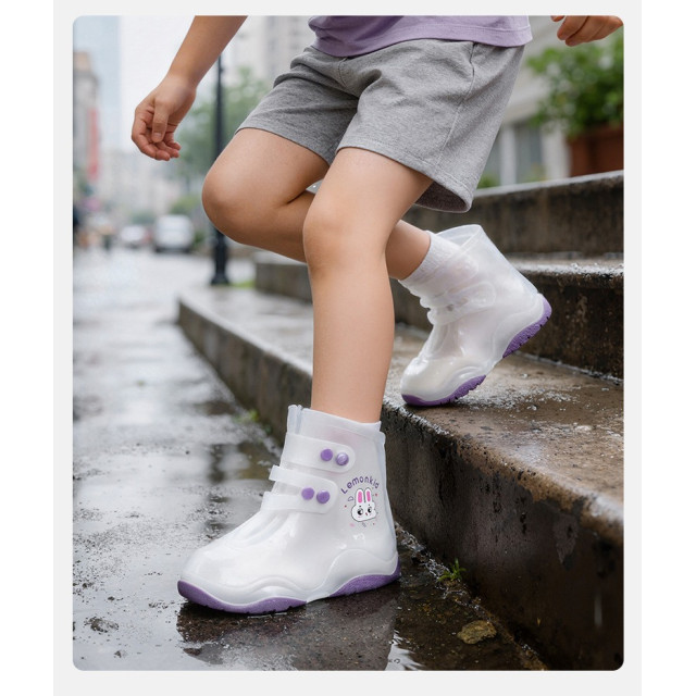 兒童便攜防滑加厚雨鞋套