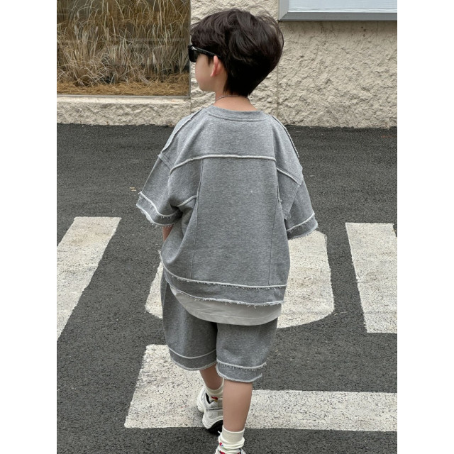 韓系潮童毛邊套裝